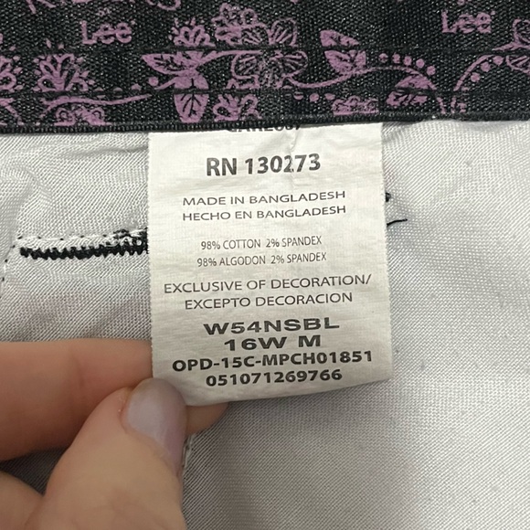 Riders by Lee size 16W women’s black shorts - Picture 3 of 9